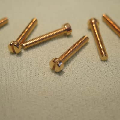 6 Gibson pole pieces screws for paf pickups es-355 Les Paul Custom L5 super 400 made in usa image 8