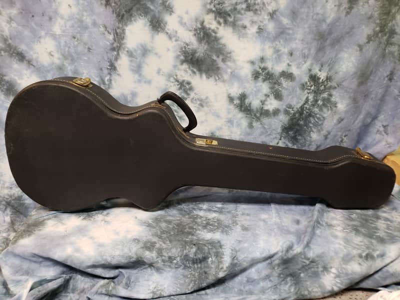Used 1950's Ess and Ess Magnatone Mark IV Hard Shell Guitar Case Black image 1