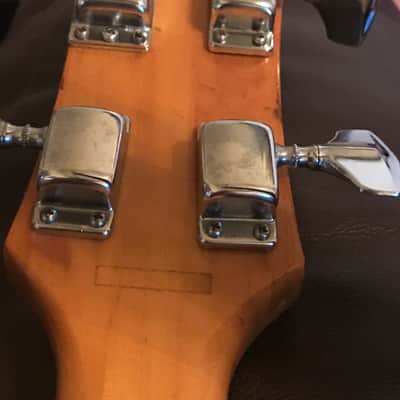 Vintage Ventura  Semi-hollow body bass guitar 335 copy 60’s-70’s Sunburst image 19
