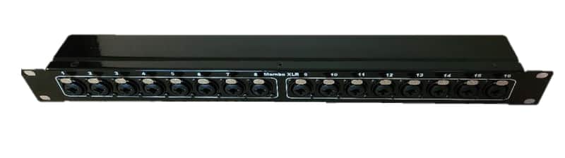 Mamba 16 XLR Combo (XLR/TRS/TS) to 16 Combo XLR Patch Bay 1RU | Reverb