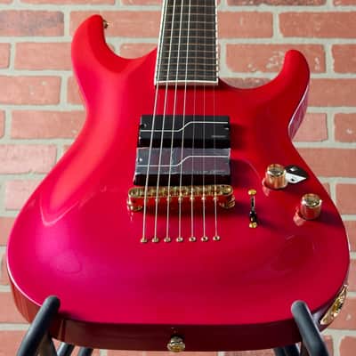 ESP LTD SC-607B Stephen Carpenter Signature 7-string Baritone Electric Guitar - Magenta image 6