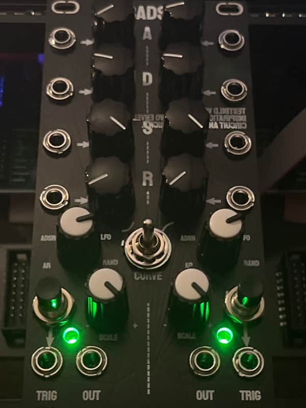 Testbild Synths VCADSR, dual ADSR eurorack module, DIY assembled 2020s - black image 1