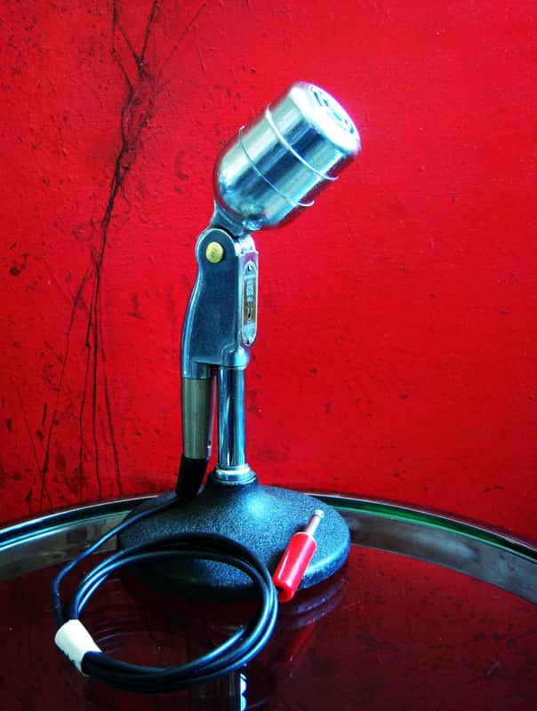 Vintage 1950's Electro-Voice 635 / 630 Omnidirectional Dynamic Microphone Dual Z w cable harp mic 641 image 1