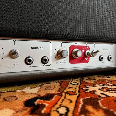 Vintage 1975 Laney Klipp L100 Lead Valve Amplifier Grey Head Partridge *1970s* image 6