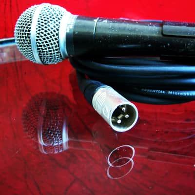 Vintage 1980's USA Shure SM58 Handheld Cardioid Dynamic Microphone Low Z w mic clip & cable image 15