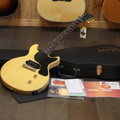 2005 Gibson Custom Shop Les Paul Jr Double Cut 1958 Reissue Electric Guitar TV Yellow VOS + COA OHSC image 1