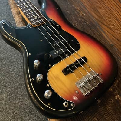 Fender Precision bass left-handed 1975 - Sunburst image 1