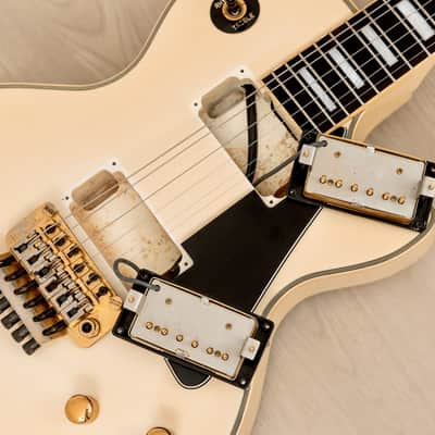 1989 Burny LC-100YS Yasu Signature Vintage Guitar Snow White w/ Tremolo & Case, Japan Fernandes image 17