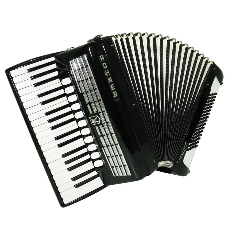 Hohner Favorit IV P Vintage Piano Accordion made in Germany, Original Keyboard Accordian, incl. Straps and Hard Case, 2659 image 1