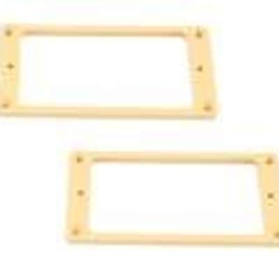Allparts PC-0733-028 Curved Neck and Bridge Humbucking Pickup Ring Set Cream (set of 2) image 2
