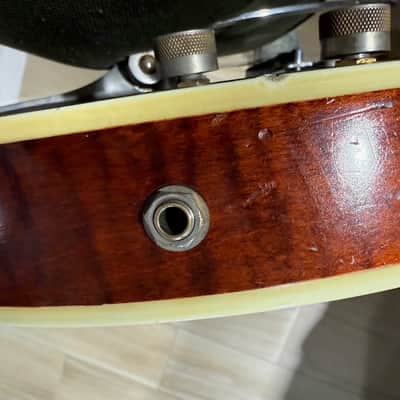 Gretsch 6122 Country Gent 1960 - very early production beautiful Flamey Maple & the coolest factory F-Hole Inserts. image 18