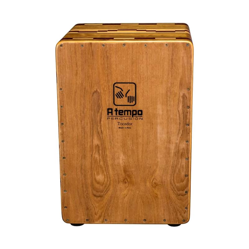 A Tempo Tocador Flamenco Cajon w/Gig Bag, Mohena and Purple Heart Natural Finish image 1