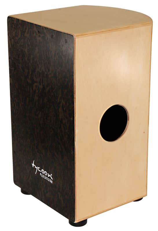 Tycoon TKRB-29BMB 29 Roundback Series Cajon w/ Black Makah Burl Front Plate image 1