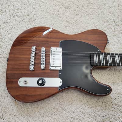 Loaded Fender Warmoth Telecaster tele body Esquire Nashville HSS roasted swamp ash walnut finish tune-o-matic image 3