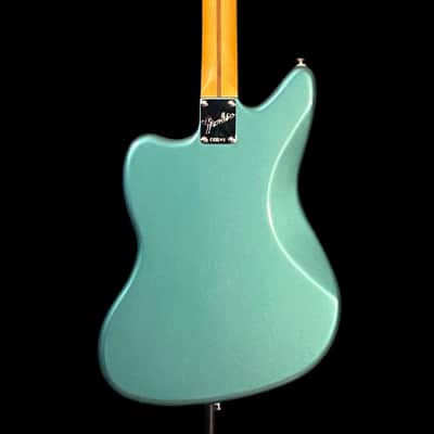 Fender American Professional Classic Jaguar Electric Guitar - Faded Sherwood Green Metallic image 5