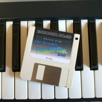 Ensoniq SQ-80 synthesizer patch set "Disruptor Banks!" from Kirk Slinkard
