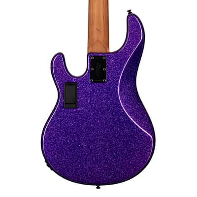 Sterling by Music Man StingRay RAY35 5-String Bass - Purple Sparkle image 7