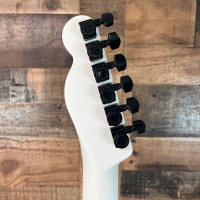 Fender Jack White Signature Triplesonic Acoustasonic Telecaster Satin Arctic White with Black Top, Free Ship, 113 image 9