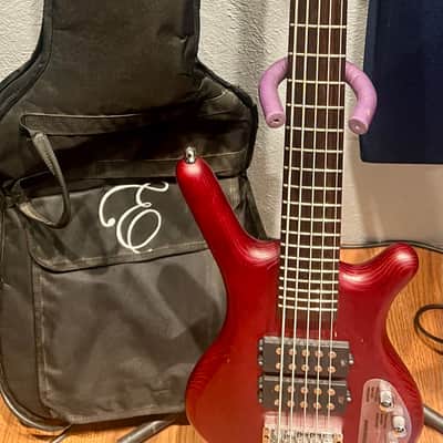 Warwick RockBass Corvette 5 string - Burgundy Red Transparent image 15