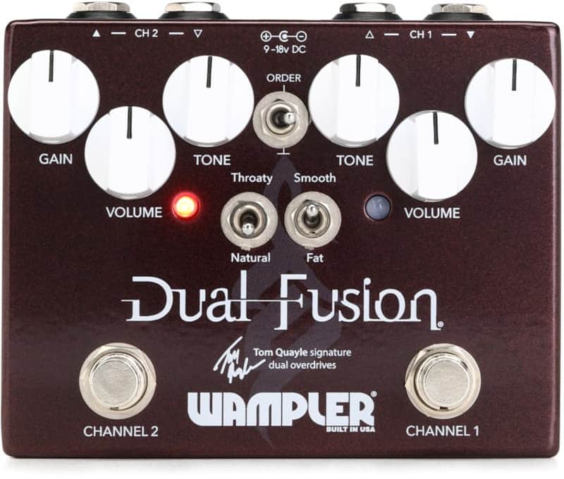 Wampler Tom Quayle Dual Fusion Overdrive Pedal (DualFusiond1) image 1