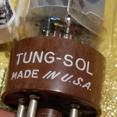 Perfect match Tung-Sol Pair (2) 5881 tNOS AT1000 TESTED Vacuum Tubes Brown Base 6L6WGB rugged 6L6 Beam Power Tetrode 1954-1963 image 17