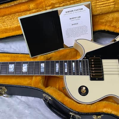 NEW! Gibson Custom Shop '68 Les Paul Custom Reissue Dealer Select One of a Kind - Murphy Lab Light Aged - Classic White Finish - Only 9.6lbs - Authorized Dealer - G07386 image 13