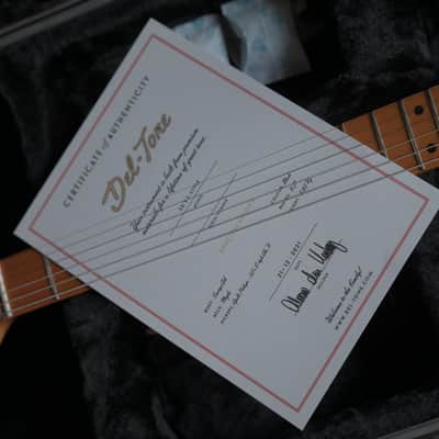 Del-Tone 50s S-Style - Black - Heavy Aging image 24