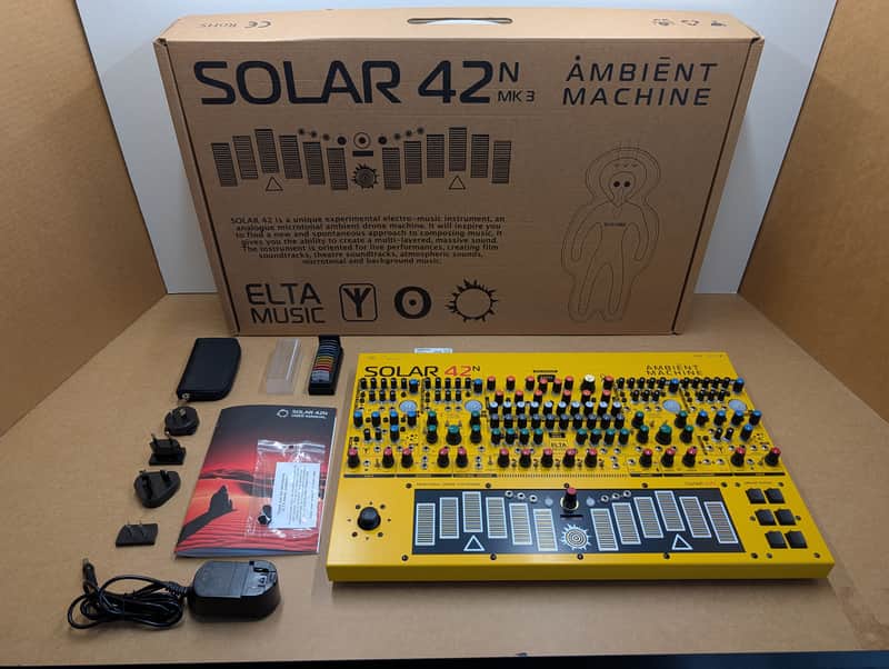 Elta Music Solar 42N Ambient Machine Analog Drone Synthesizer (Maize Yellow) image 1
