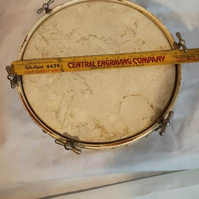 Ludwig&Ludwig 12x14 tack bottom ton drum 1920s - Black Diamond Pearl BDP image 3