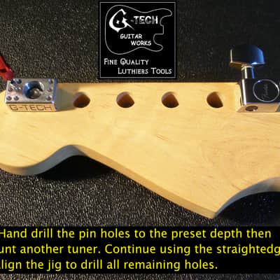 G-Tech Guitar Works Tuner Drilling Jig - Single/Two Pin - Fender Schaller Squier - Locking image 9