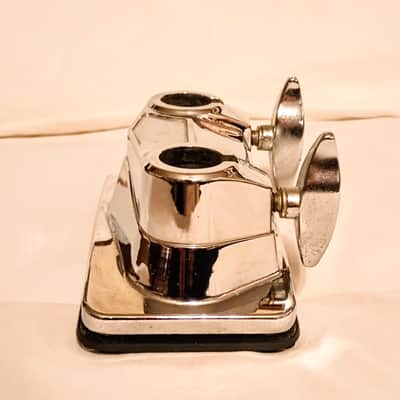 PACIFIC/PDP BASS DRUM TOM MOUNTING BRACKET WITH SCREWS & BACKPLATE 90's - CHROME - FREE SHIP TO C-USA! image 6