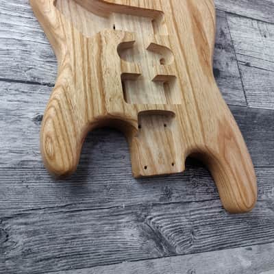 Oil Finish See-Through Northern Ash S Style Guitar Body, S Type Vintage Part Replacement Gadget,Unfinished, hsh Config image 2