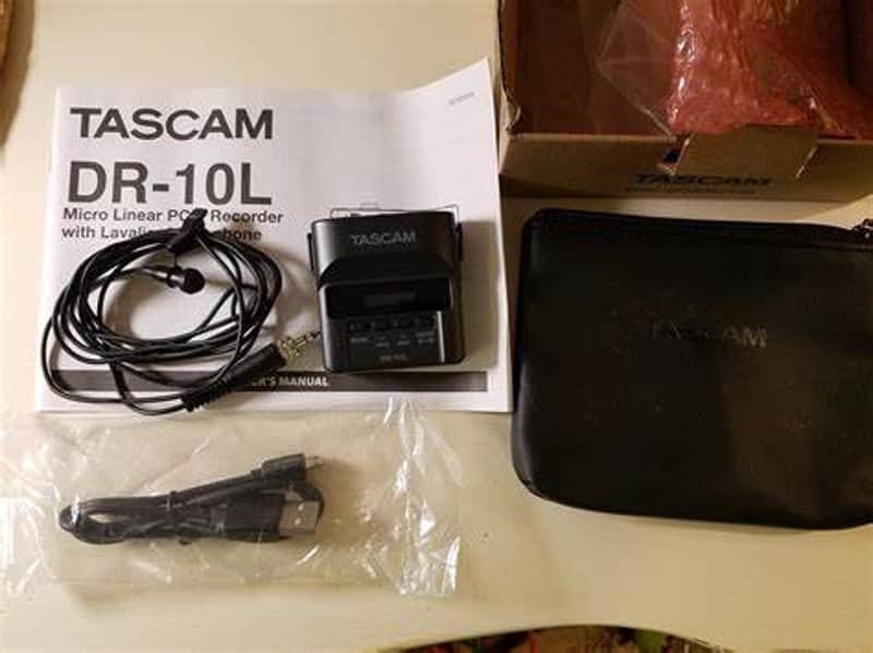 Tascam DR-10L Portable Stereo Lavalier Mic Recorder (Open) -store demo *best possible condition! image 1
