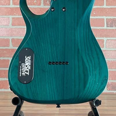 Schecter USA Custom Shop Sunset Extreme 6 Electric Guitar - Multi-Colored Stabilized Top Satin - Flame Maple Fretboard image 10