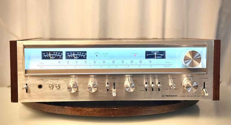 🎶✨ Pioneer SX-780 / SX780 Vintage Stereo Receiver w/ Wood Cabinet — Serviced, LED Dial, Clean image 1