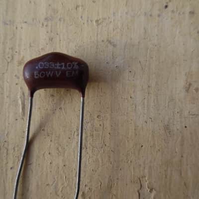 Fender Gibson NOS .033 Brown Drop Tone Capacitor 1960's image 2
