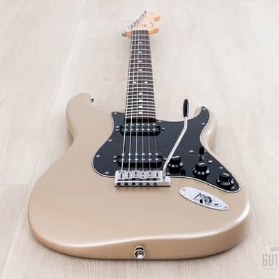 2006 Fender American Stratocaster HH Double Fat Shoreline Gold w/ S1 & Case, Big Apple image 10