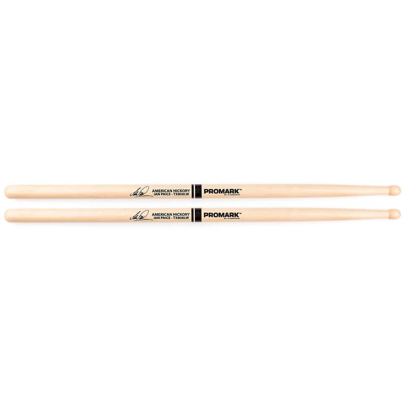 Pro-Mark TX808LW Hickory 808L Wood Tip Ian Paice Drum Sticks image 1