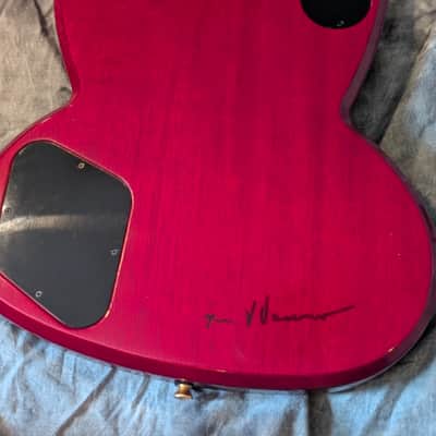 Vaccaro Groove Jet USA Aluminum Neck Custom Shop Flame Maple Gold Hardware Signed Kramer image 8