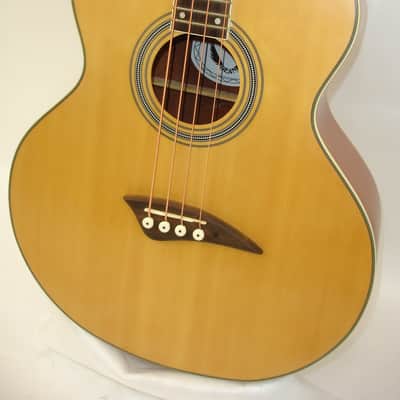 Dean EAB Acoustic Electric Bass Guitar, Satin Natural w/ Bag image 4