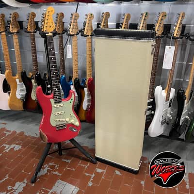 Fender Custom Shop Ltd Limited 63 Stratocaster Heavy Relic Fiesta Red image 10