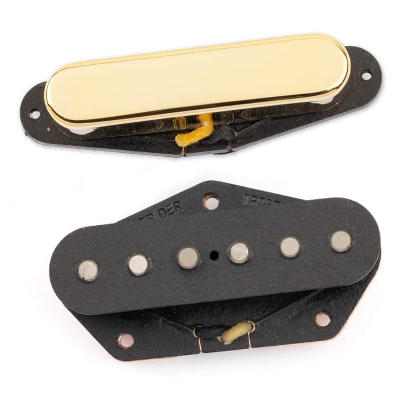 Tonerider Alnico II Blues Tele pickup Set/Gold/Left handed image 1