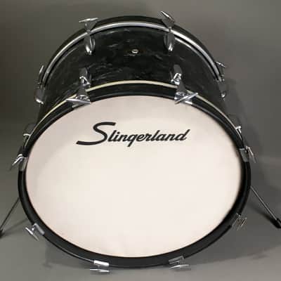 Vintage 1962 Slingerland Chicago Niles USA American Bass Drum 14x20 Black Diamond Pearl Limited Edition Gene Krupa image 19