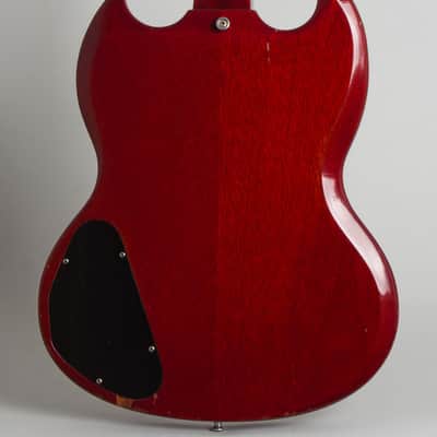 Gibson  SG Junior Solid Body Electric Guitar (1966), ser. #900745, black tolex hard shell case. image 4
