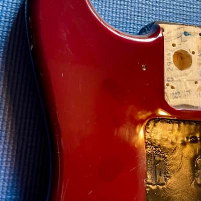 Fender Stratocaster Body with Floyd Rose Style Bridge Included 2001 - Midnight Wine image 2