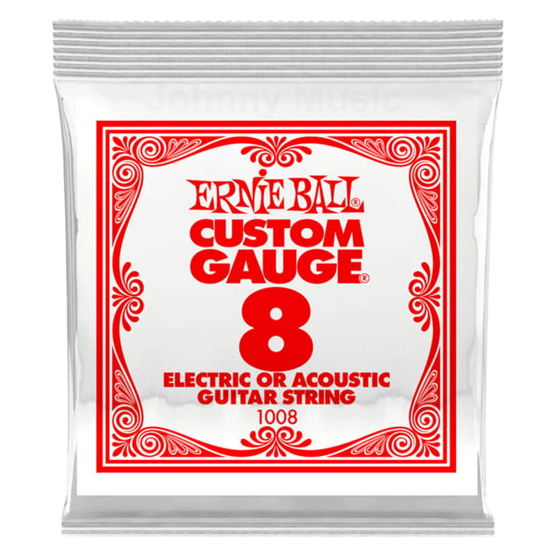 .008" Custom Gauge Plain Steel Single String Electric Or Acoustic Guitar Strings Specially Tempered image 1