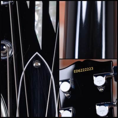 Edwards E-LP-130CDJS John Sykes Les Paul Custom Black 2022 w/Hardshell Case image 14