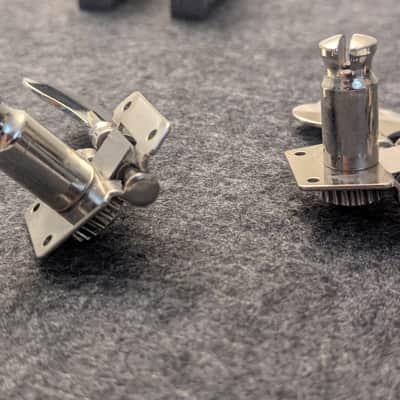 Original tuners from Squier Precision Bass PJ  2023 - Nickel/silver image 7