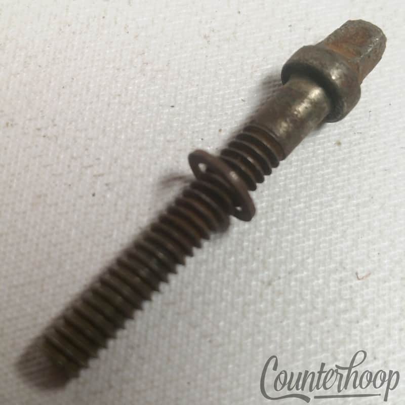 Leedy 1 5/16"10-24 Thin 5/32"Standard-Head T-Rod Tom/Snare Drum Tensioner Nickel image 1