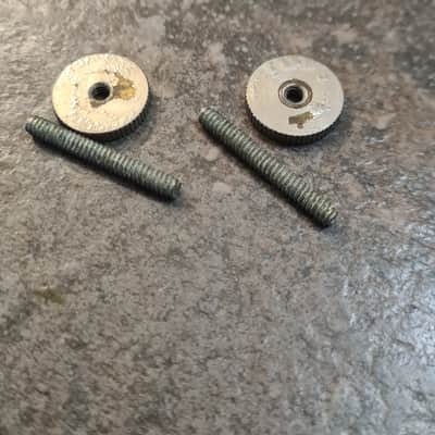 Gibson ABR-1 thumb wheels & pin posts 1950s 1960s - nickel image 1